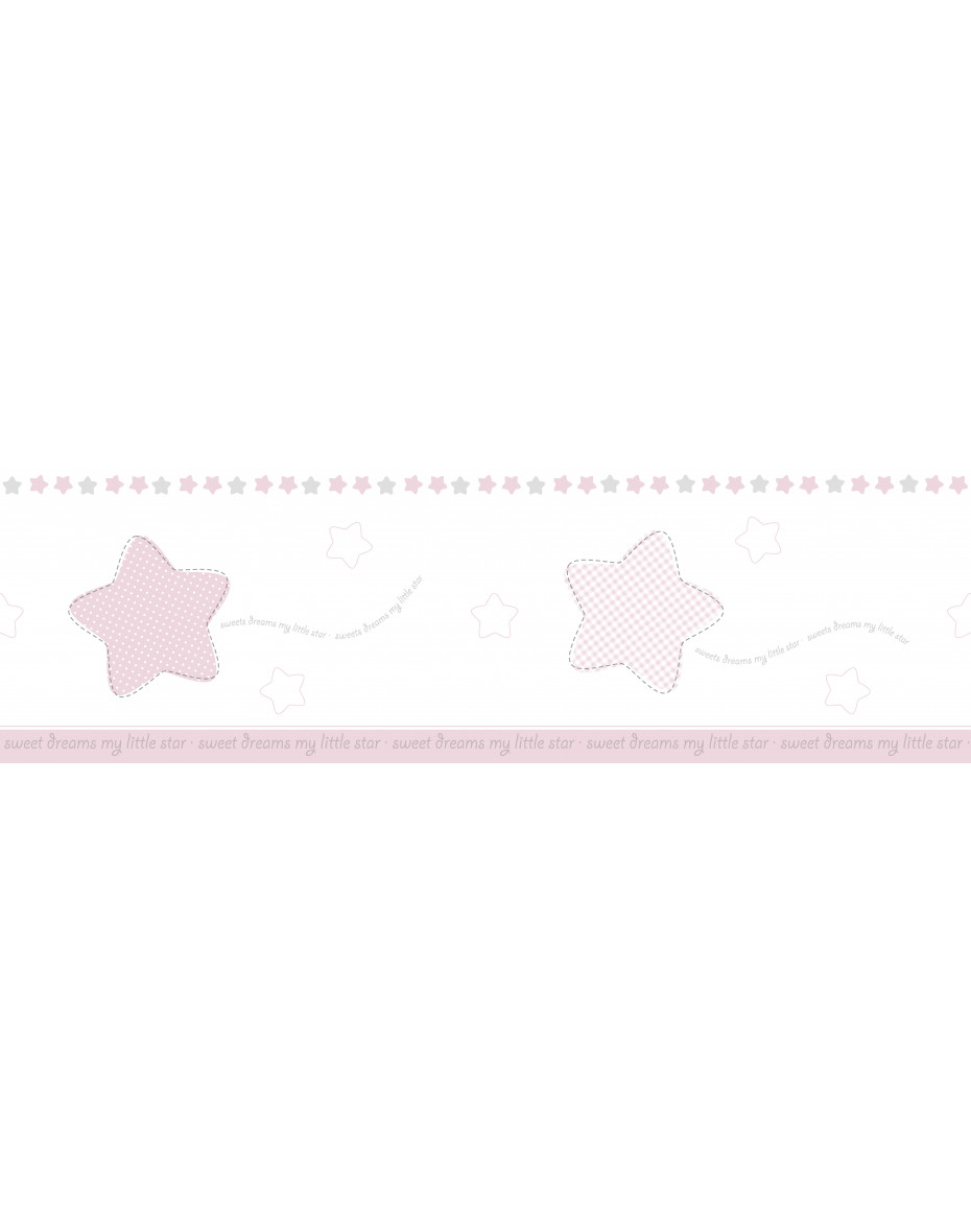 Detská bordúra hviezdičky 102442 - ružová 